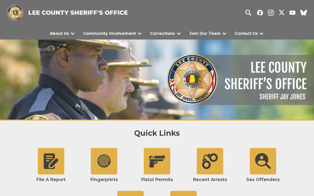 Lee County warrant search sheriff contact page
