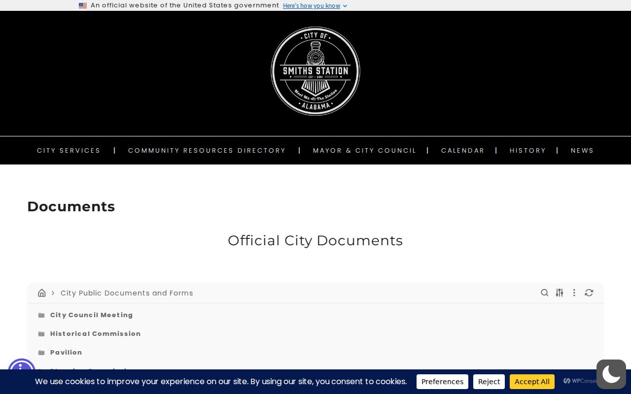 Smiths Station warrant records documents and forms page