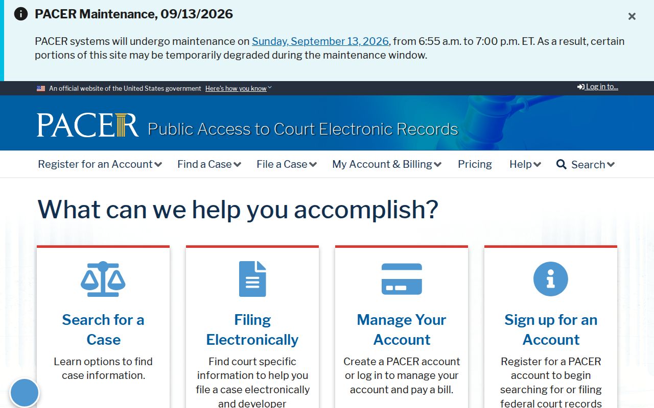 Lee County arrest warrant federal PACER docket comparison